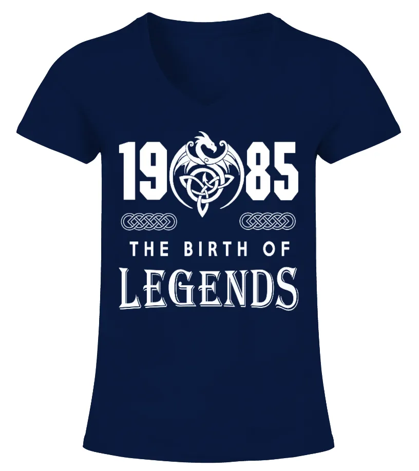 * 1985  LIMITED EDITION * CAMISETA CUELLO PICO MUJER