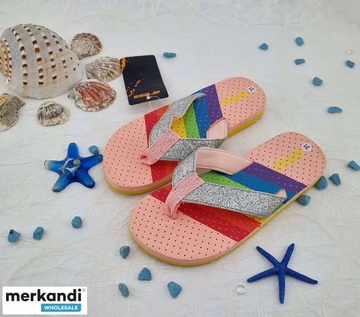060014 Chanclas infantiles MIX. Ayude a sus clientes a prepararse para las vacaciones familiares