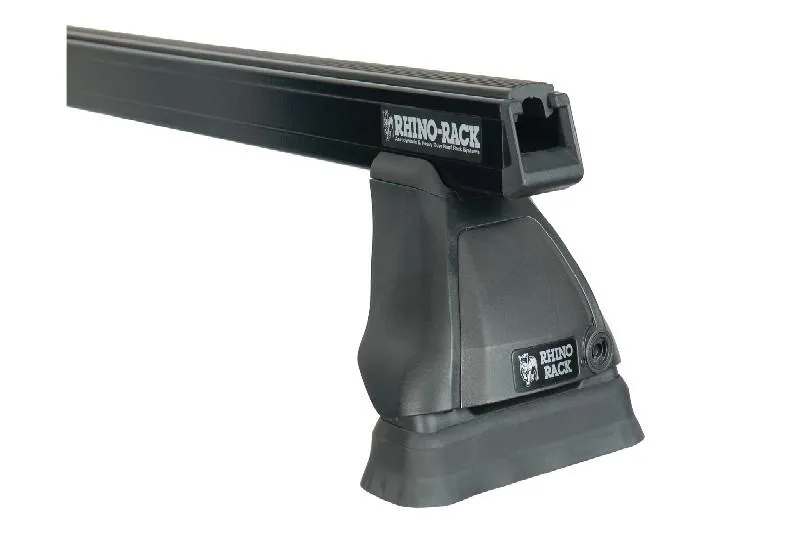 2 Barras de techo Rhino Rack Havy Duty 2500 Negras para MITSUBISHI Outlander Gen3, ZJ/ZK 5dr SUV 12