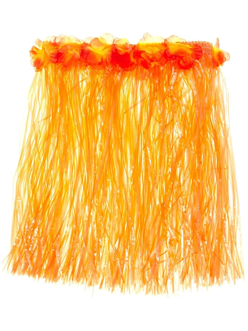 ACCESORIO DE FALDA HAWAIANA  NARANJA