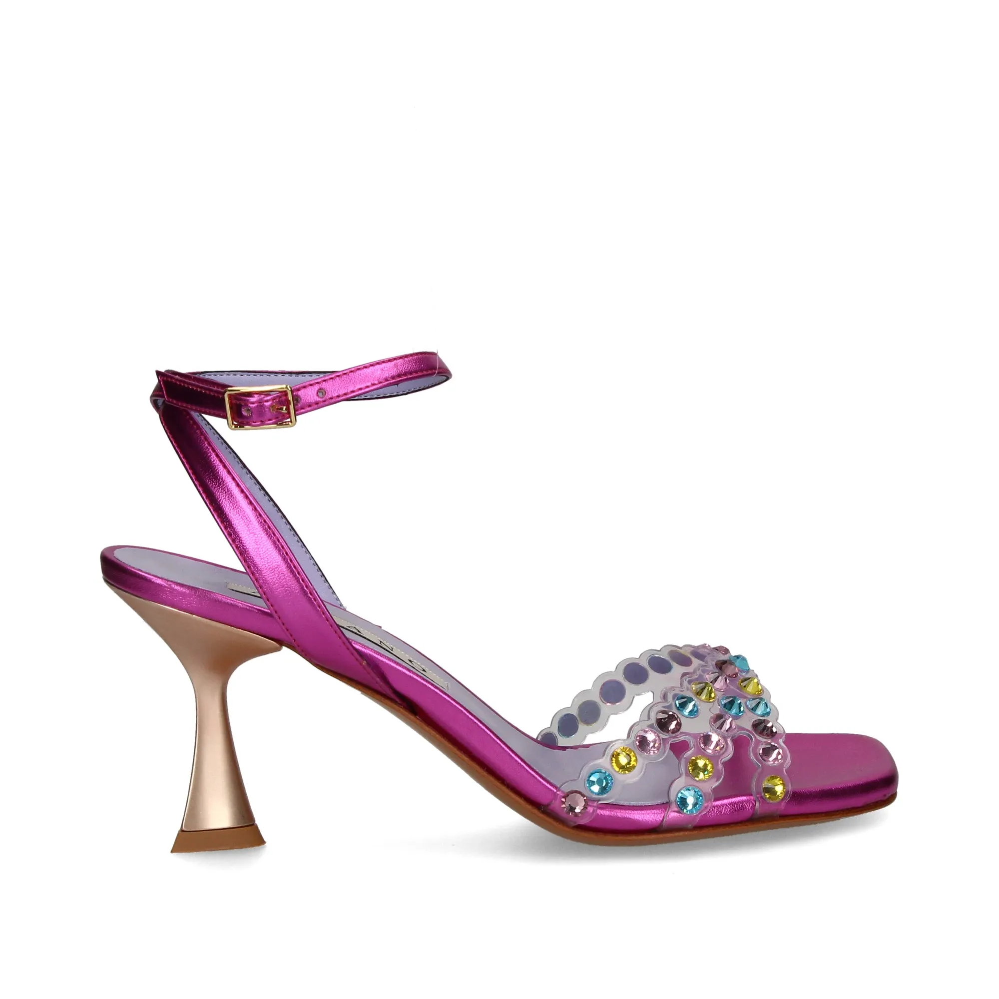 ALBANO Sandalias con tacón de Mujer 604 FUCSIA