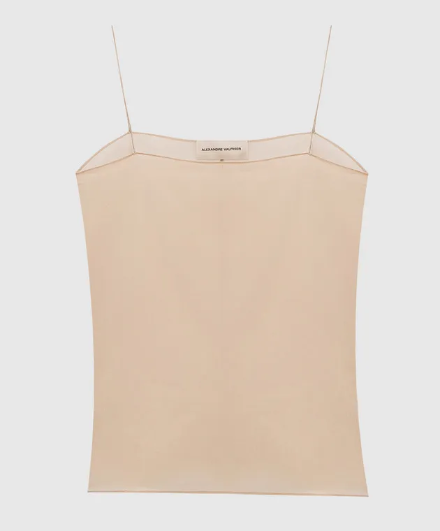 ALEXANDRE VAUTHIER Silk linen top