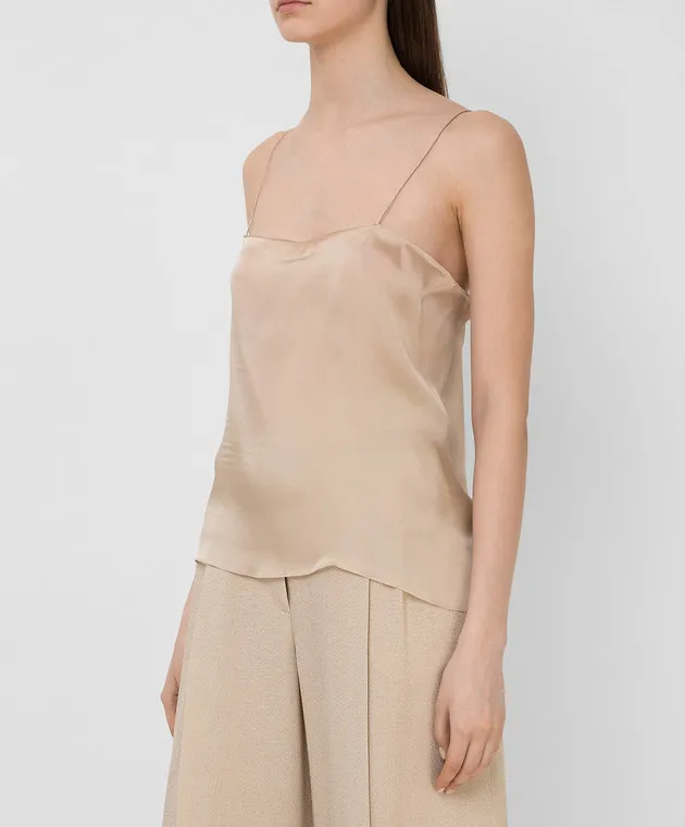 ALEXANDRE VAUTHIER Silk linen top