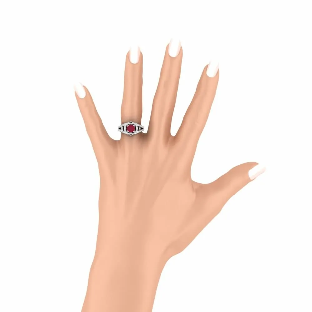 Anillo de compromiso Garland