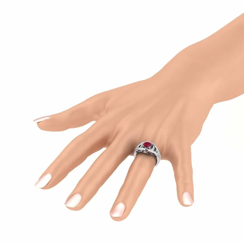 Anillo de compromiso Garland