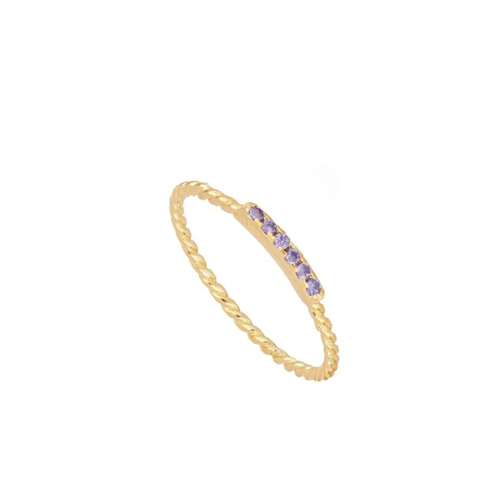 Anillo Rene Lavanda Oro
