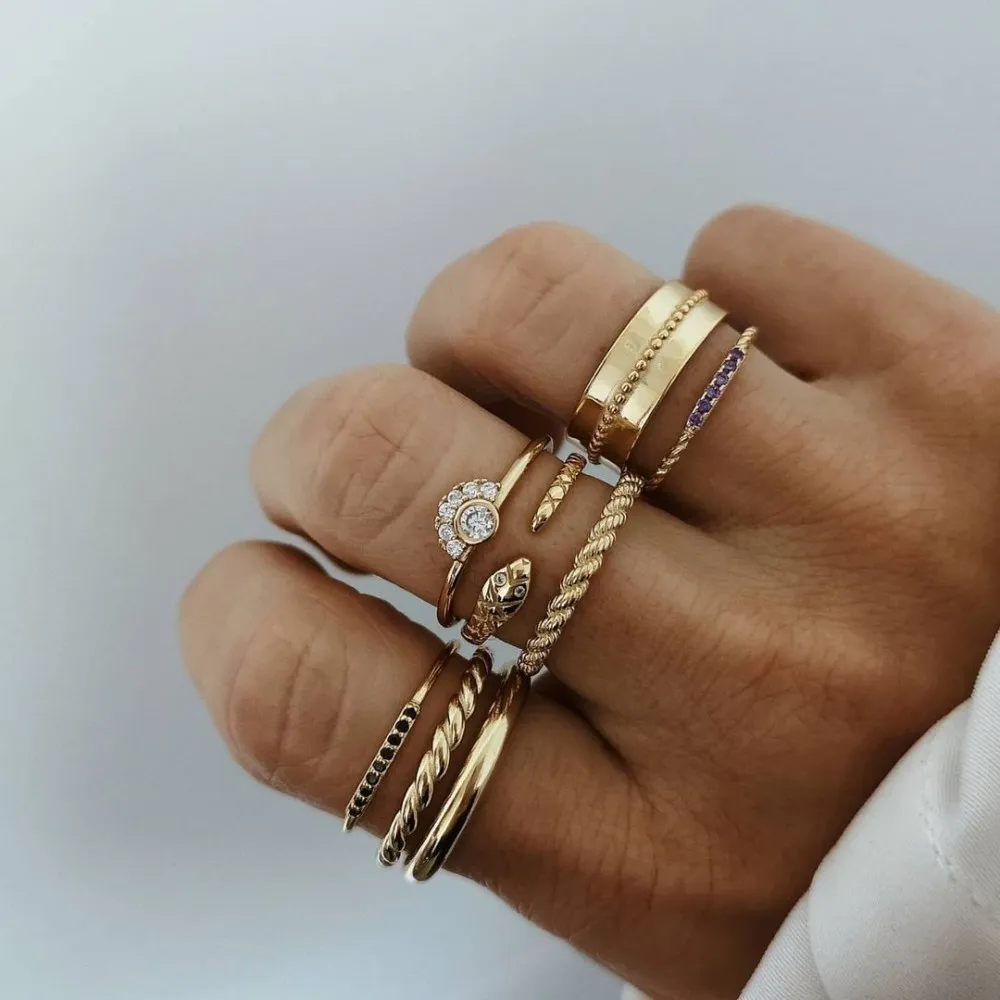 Anillo Rene Lavanda Oro
