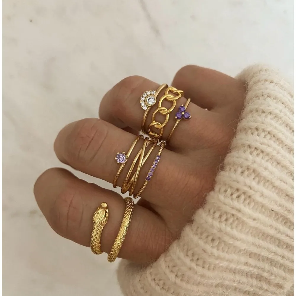 Anillo Rene Lavanda Oro