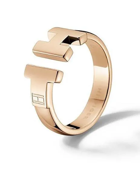 anillo tommy hilfiger rose gold 14