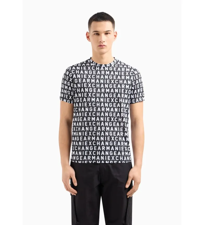 ARMANI EXCHANGE CAMISETA LETRAS NEGRO