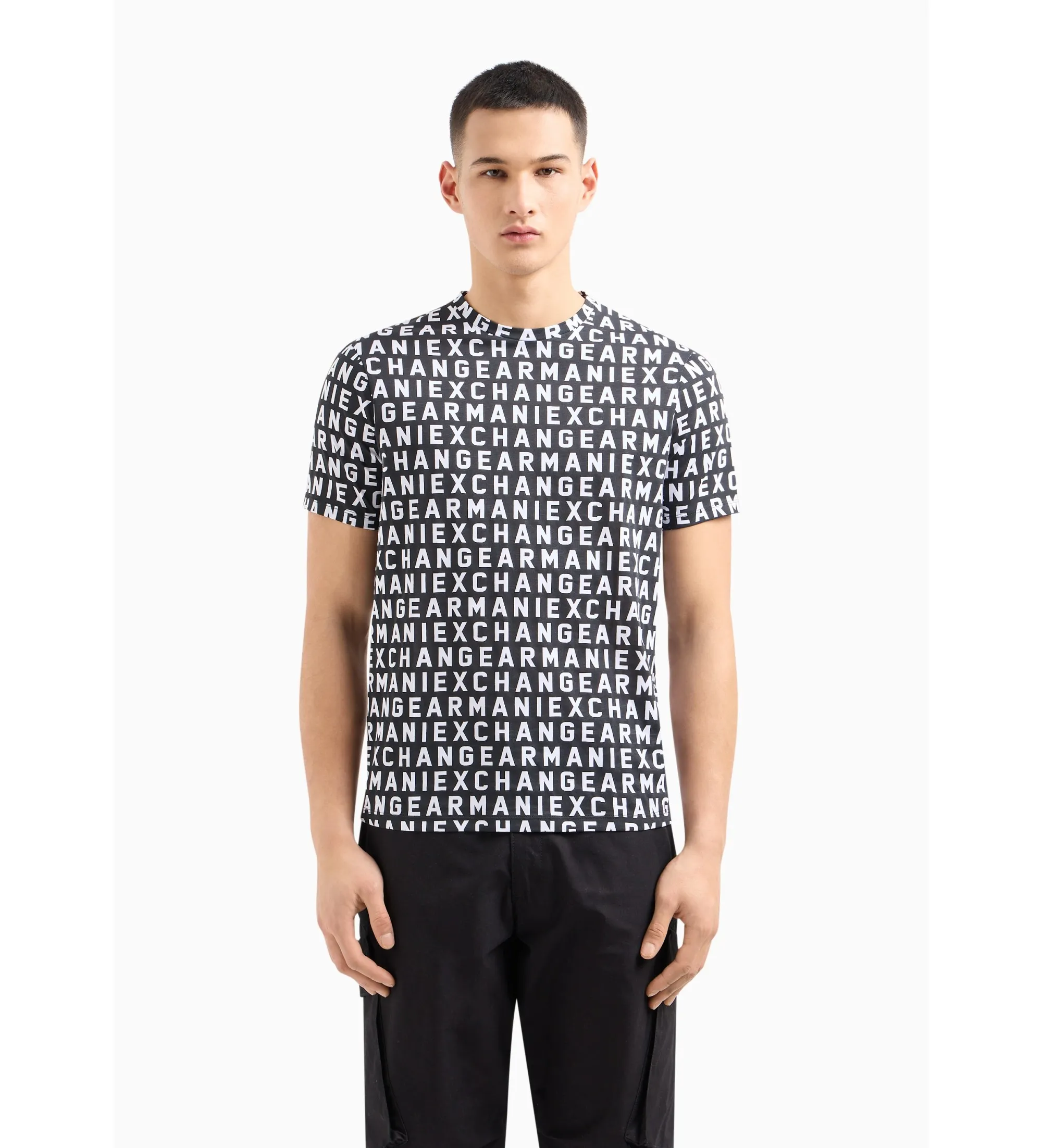 ARMANI EXCHANGE CAMISETA LETRAS NEGRO