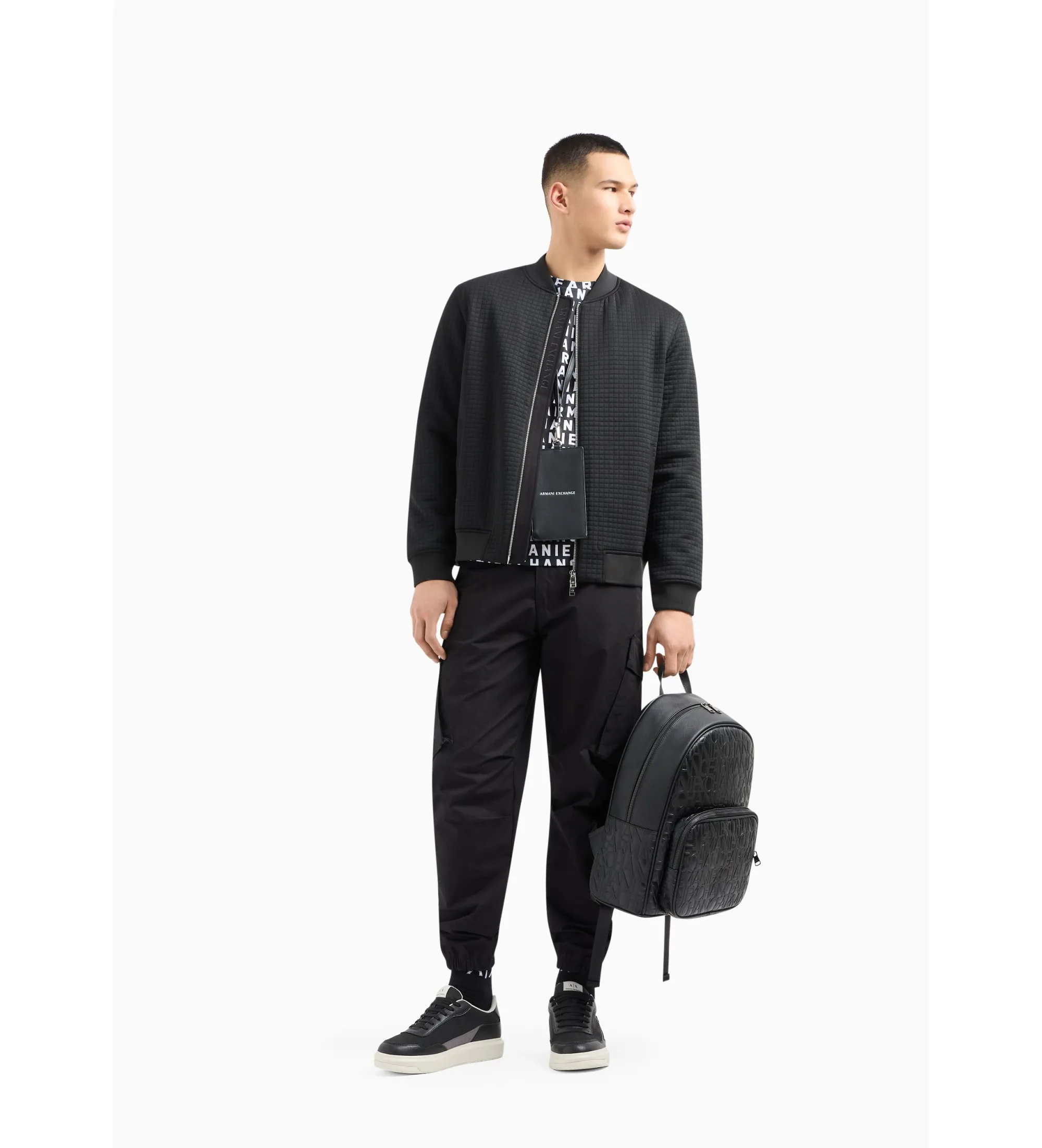 ARMANI EXCHANGE CAMISETA LETRAS NEGRO