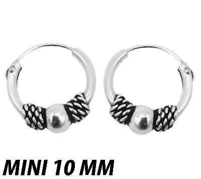 Aros nuditos bali plata