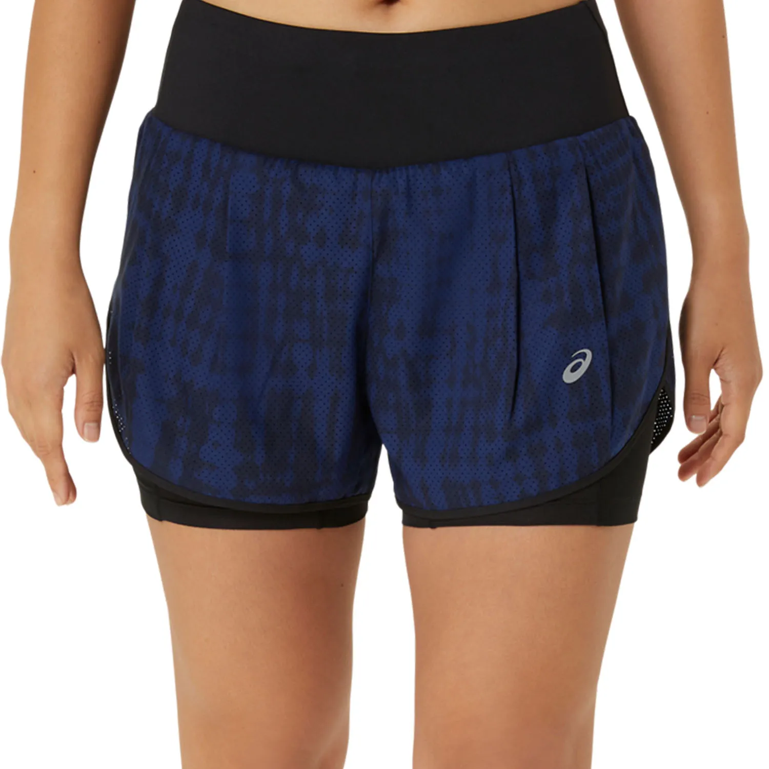 Asics Road All Over Print 2 in 1 3.5in Shorts