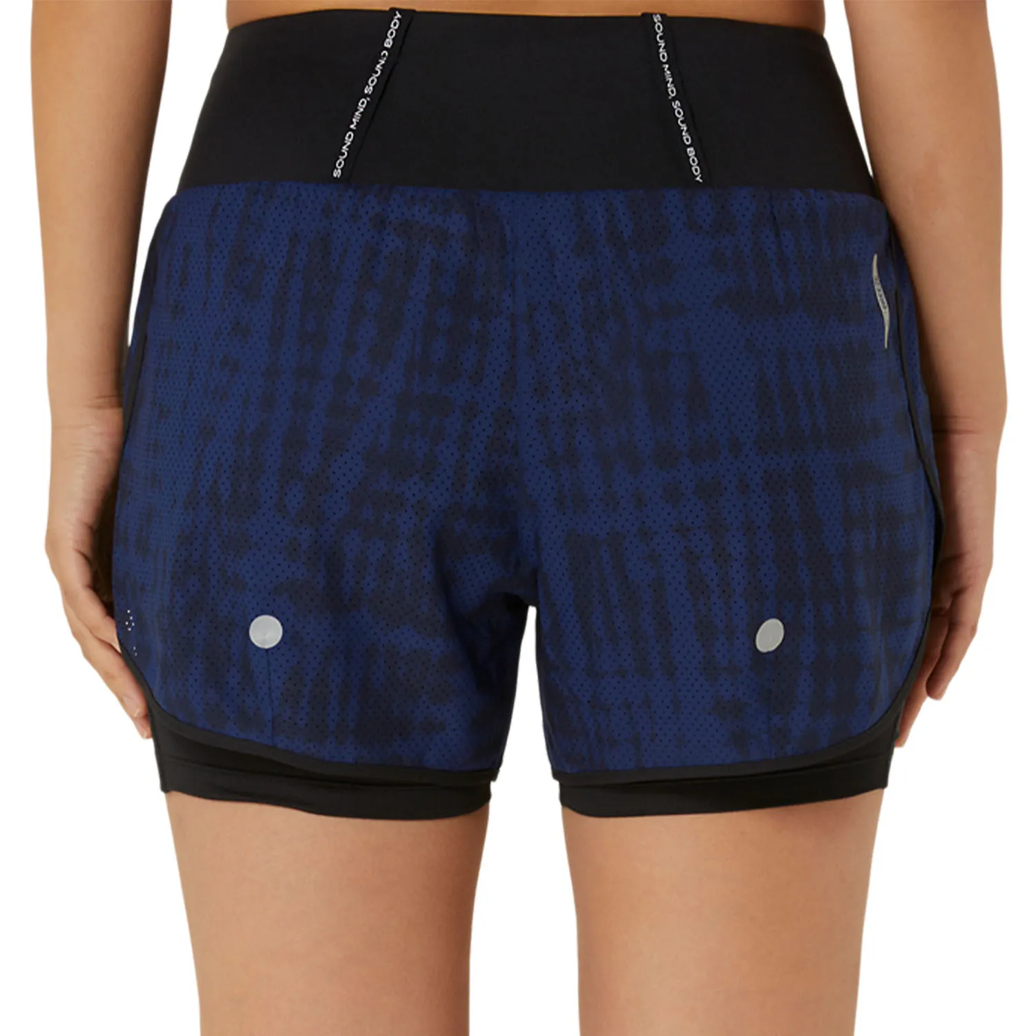 Asics Road All Over Print 2 in 1 3.5in Shorts