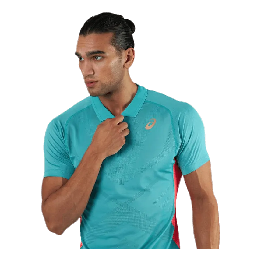 Asics Tennis Polo Shirt Blue