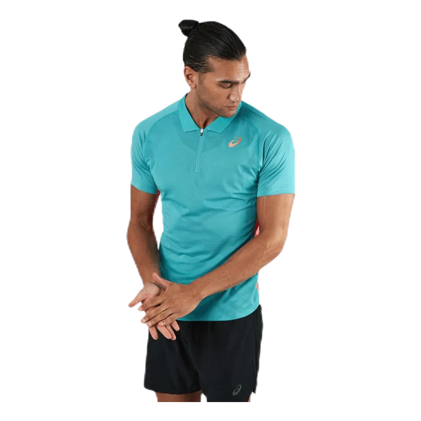 Asics Tennis Polo Shirt Blue