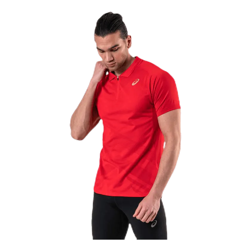 Asics Tennis Polo Shirt Red