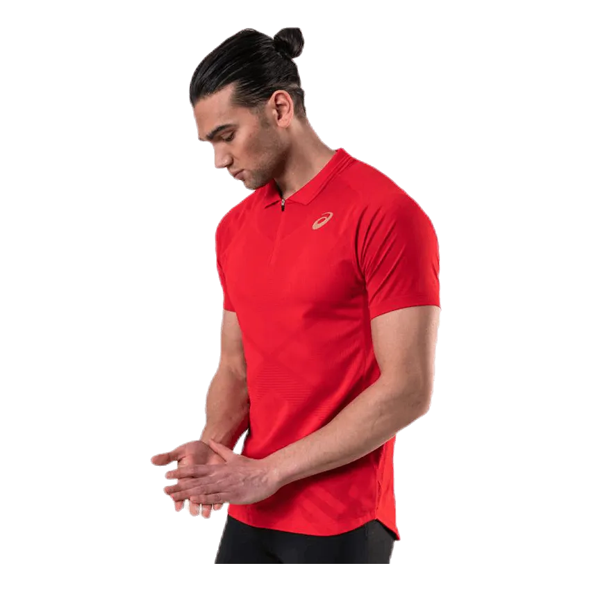Asics Tennis Polo Shirt Red