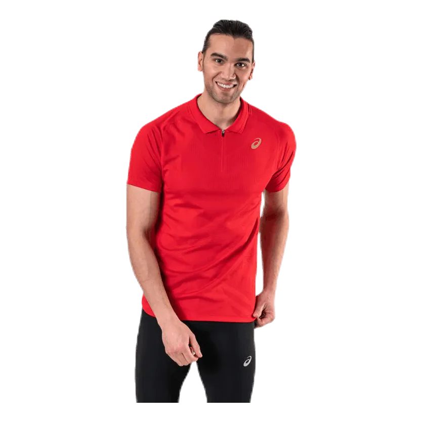 Asics Tennis Polo Shirt Red