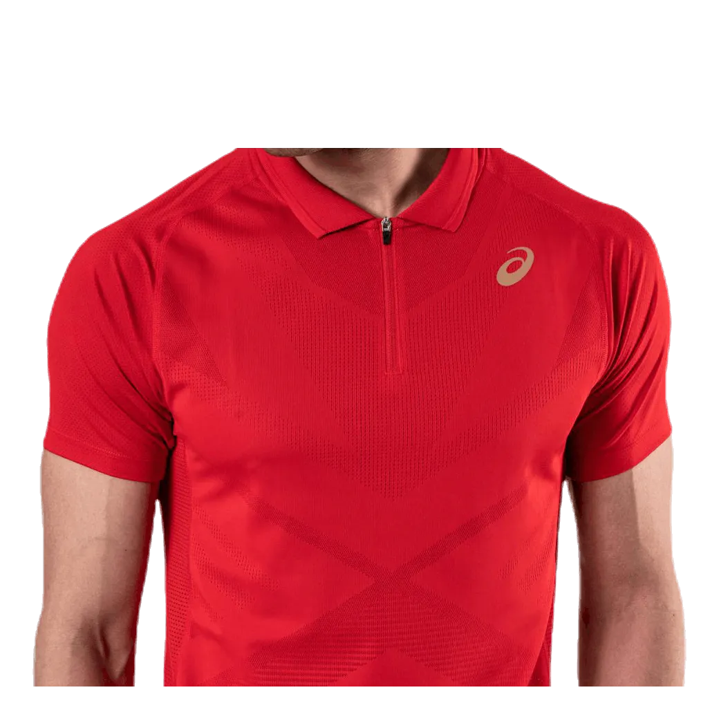 Asics Tennis Polo Shirt Red