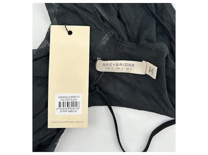Autre Marque Camiseta BEC & BRIDGE.Reino Unido 8 Algodón Negro 