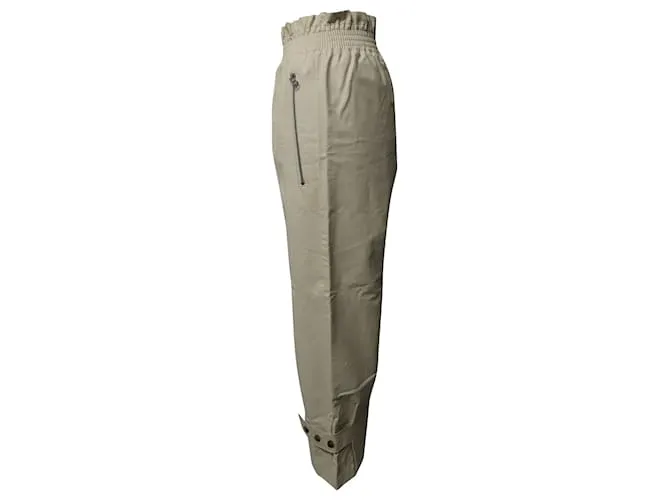 Autre Marque Pantalones Xenia Tapered en cuero sintético crema de The Frankie Shop Blanco Crudo 