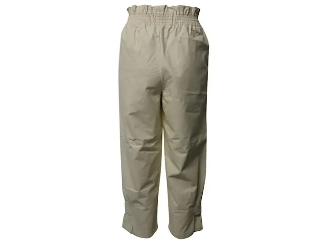 Autre Marque Pantalones Xenia Tapered en cuero sintético crema de The Frankie Shop Blanco Crudo 
