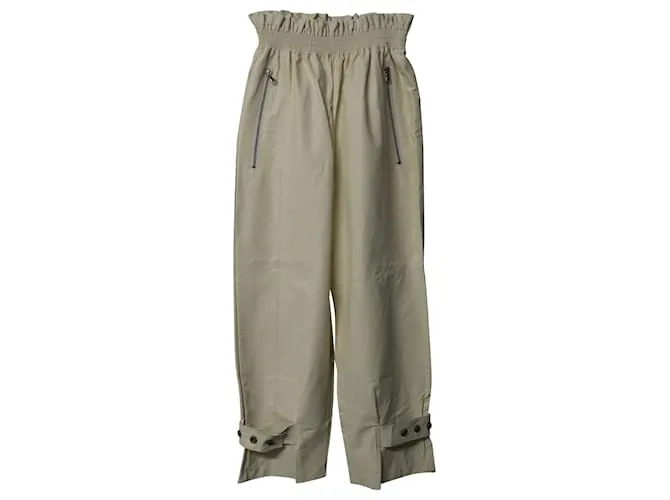 Autre Marque Pantalones Xenia Tapered en cuero sintético crema de The Frankie Shop Blanco Crudo 