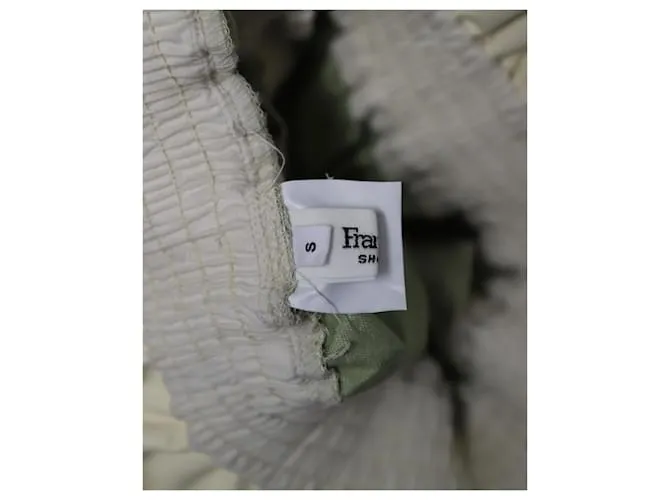Autre Marque Pantalones Xenia Tapered en cuero sintético crema de The Frankie Shop Blanco Crudo 