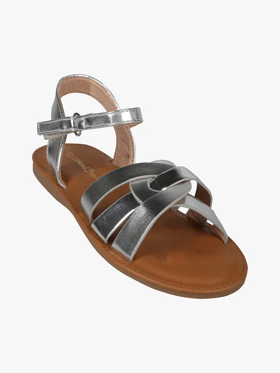 Bacio & Bacio Sandalias planas para niña con tira de velcro