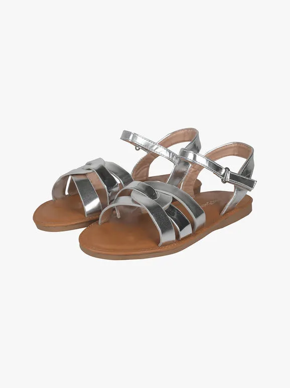 Bacio & Bacio Sandalias planas para niña con tira de velcro