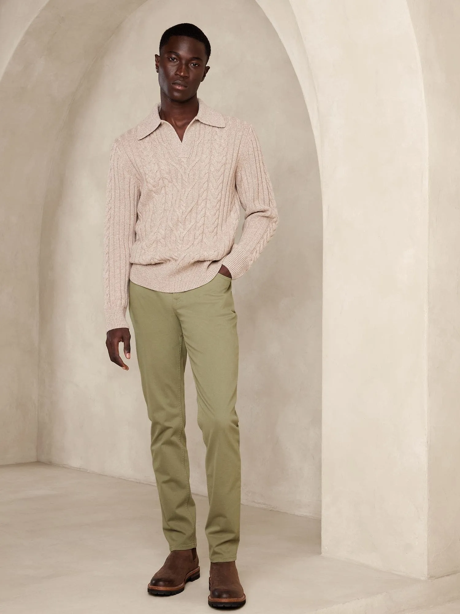 BANANA REPUBLIC PANTALÓN HOMBRE SLIM TRAVELER