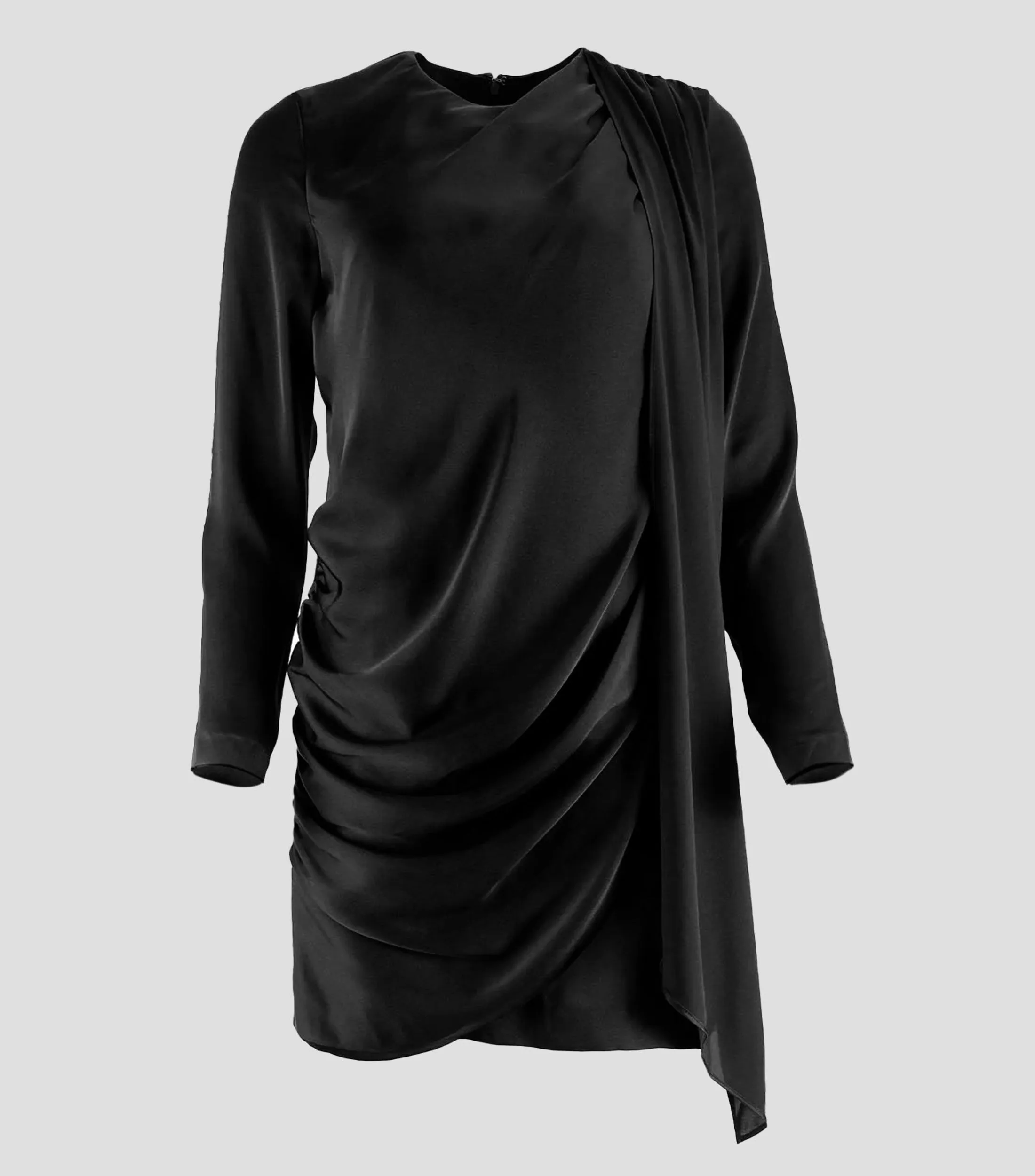 BCBGMAXAZRIA Vestido corto liso de manga larga Mujer