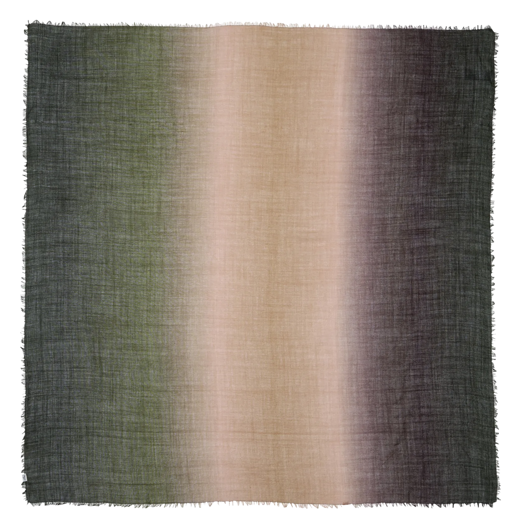 BECKSONDERGAARD FADE  BUFANDA DE LANA LAVADA EN VERDE