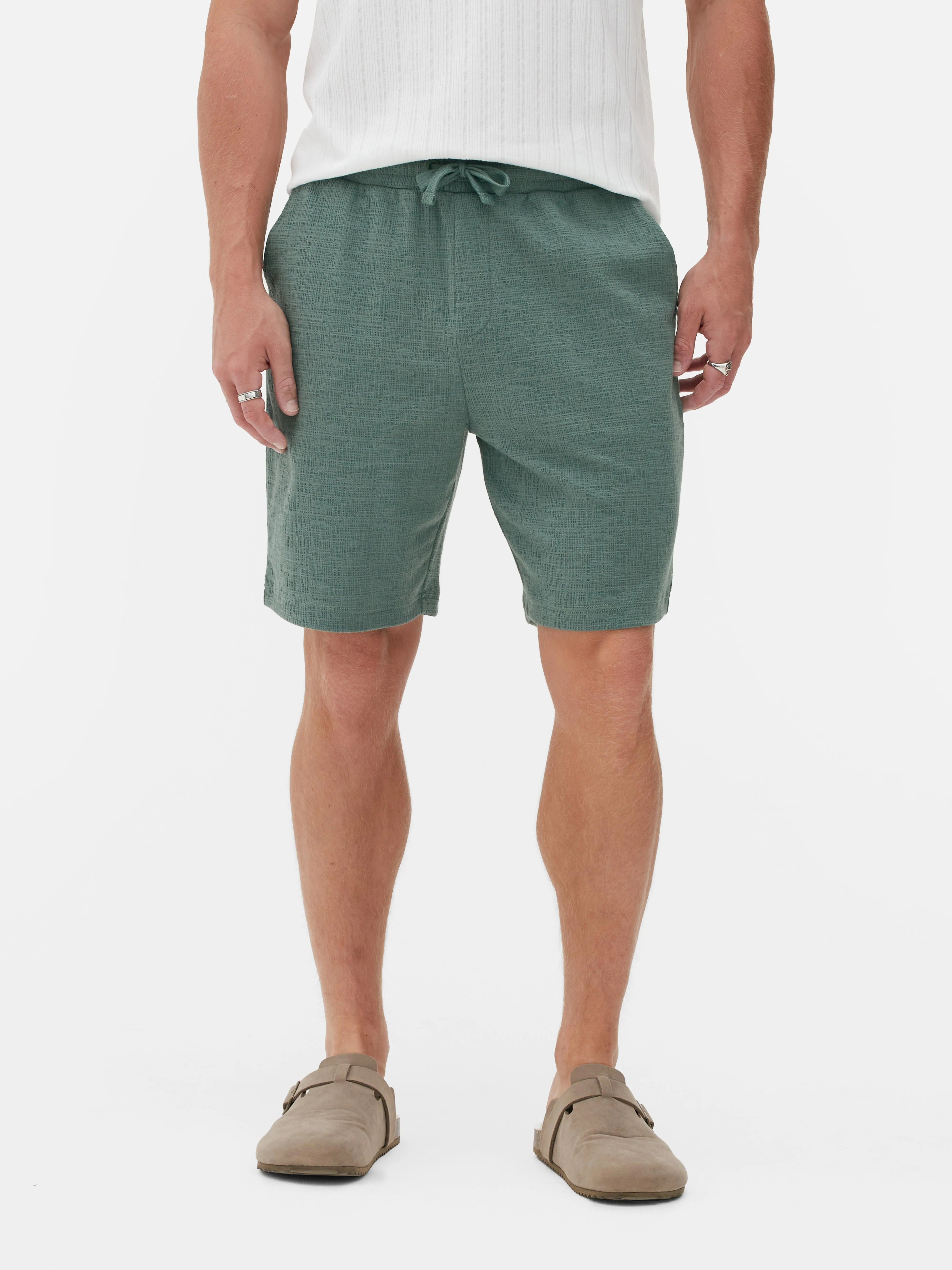 Bermudas texturizadas para combinar