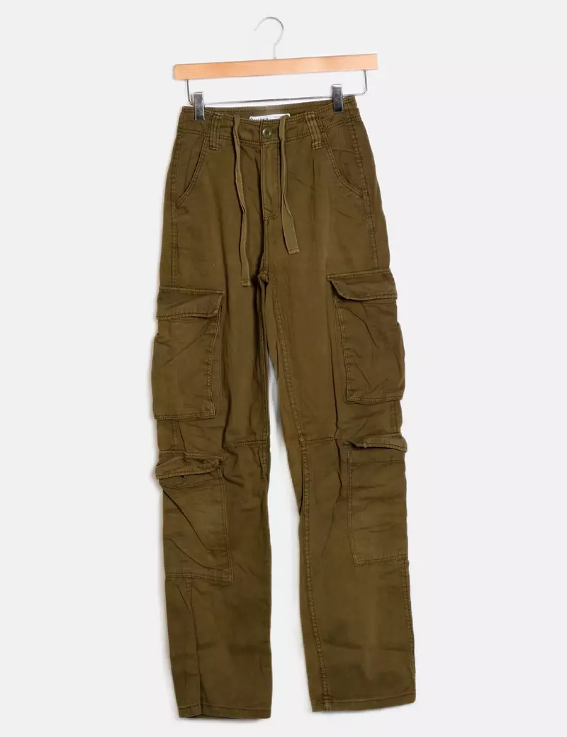 Bershka Pantalones cargo Rectos