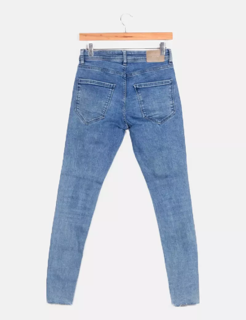 Bershka Pantalón pitillo denim