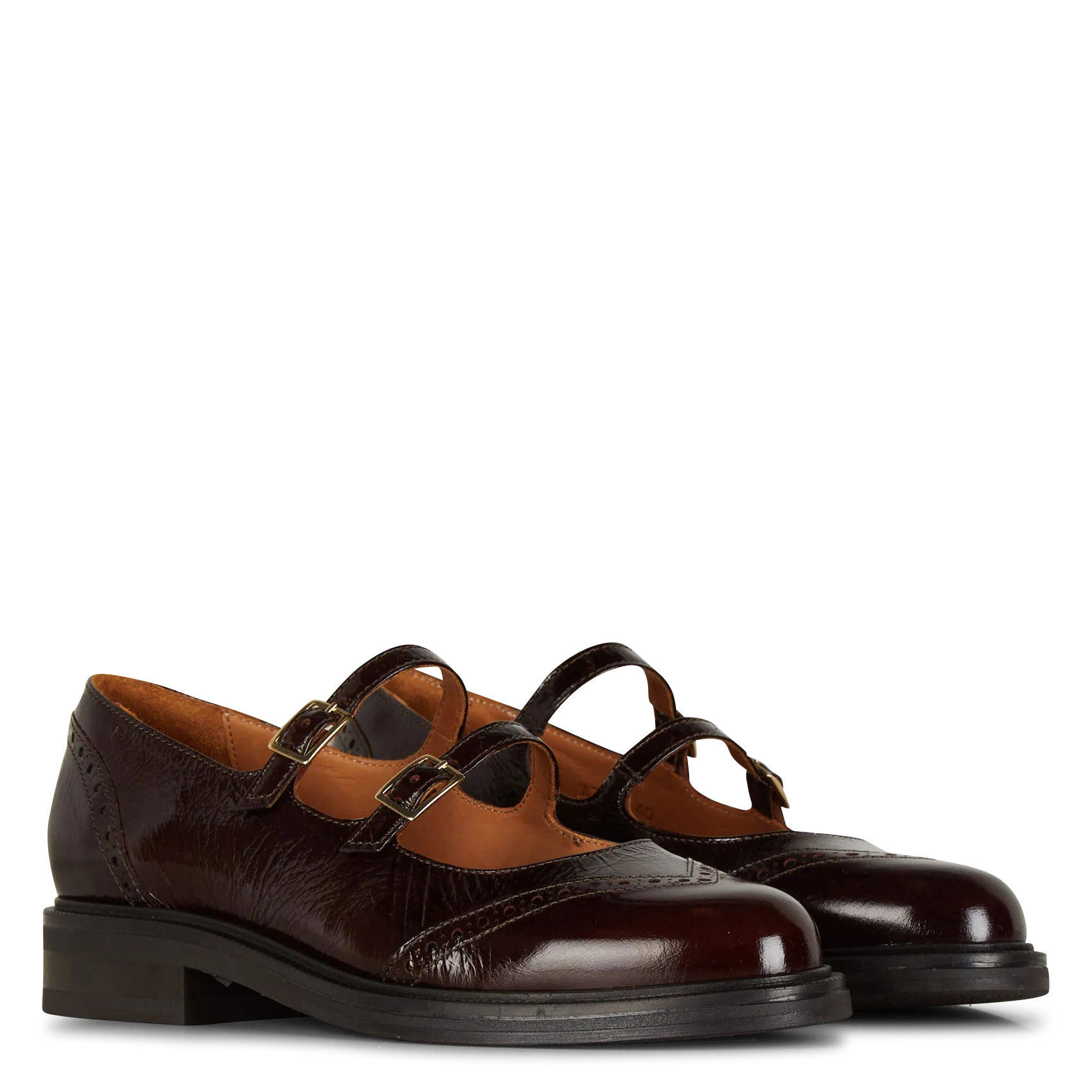 BILLI BI Zapatos Derby de charol en rojo