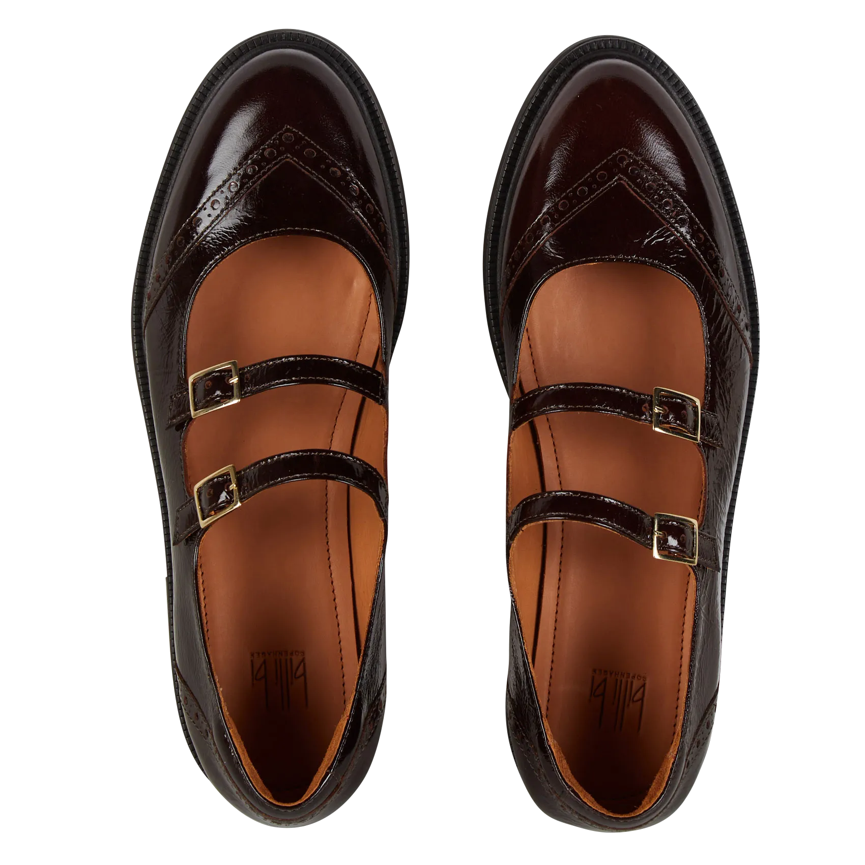BILLI BI Zapatos Derby de charol en rojo