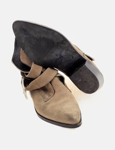 Bimba&Lola Botín tacón beige