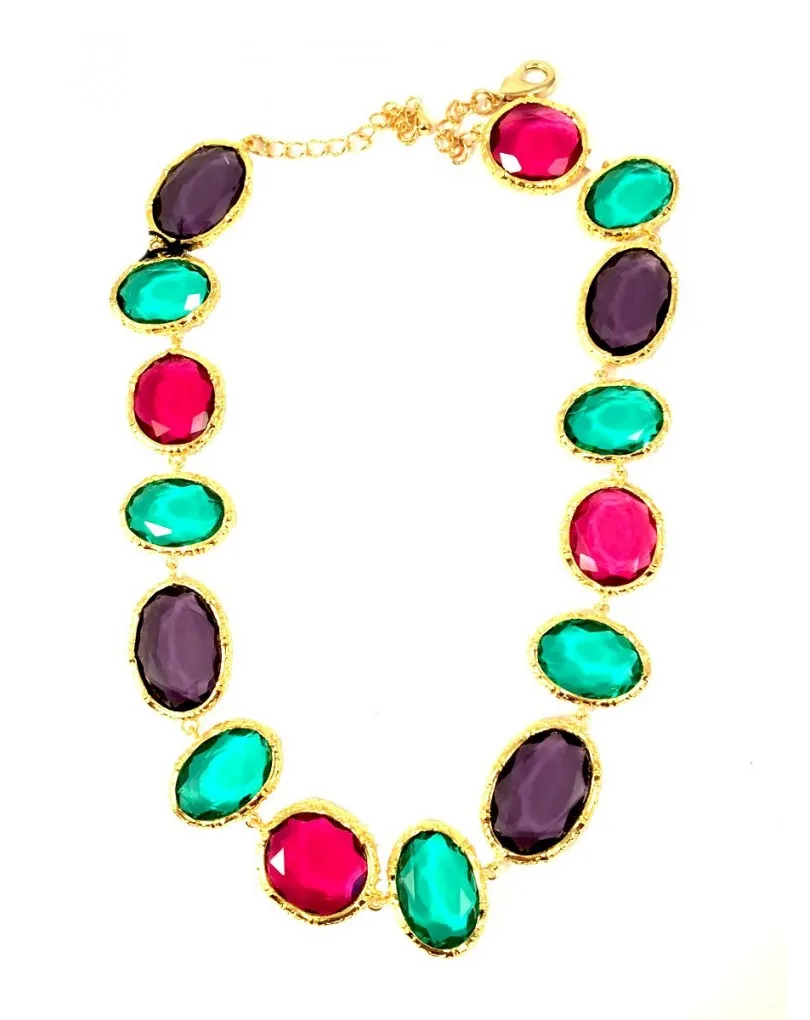 BISUTERIA FINA, COLLARES ORIGINALES Y ELEGANTES CON PIEDRAS DE COLORES