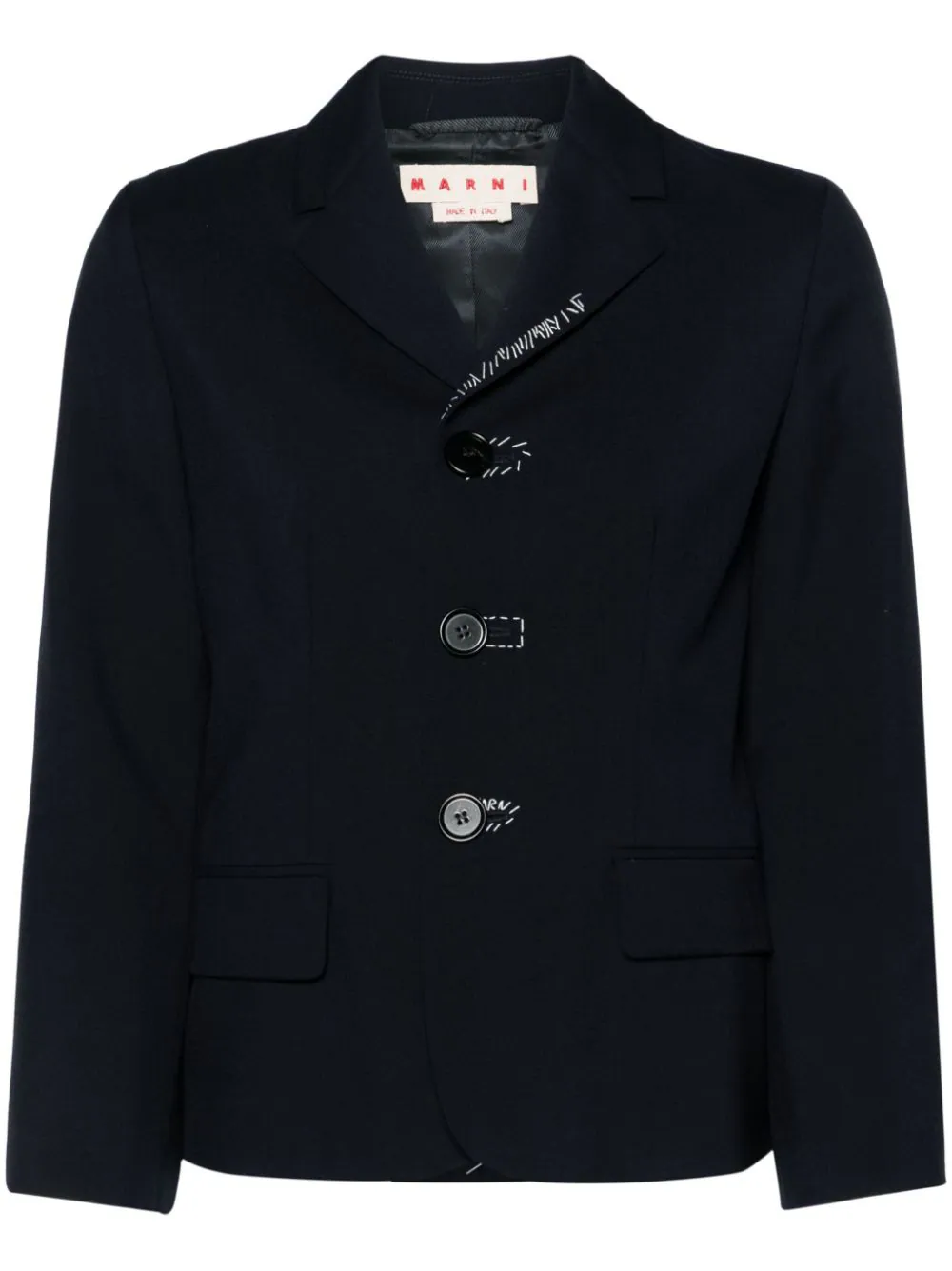 Blazer bordado con botones