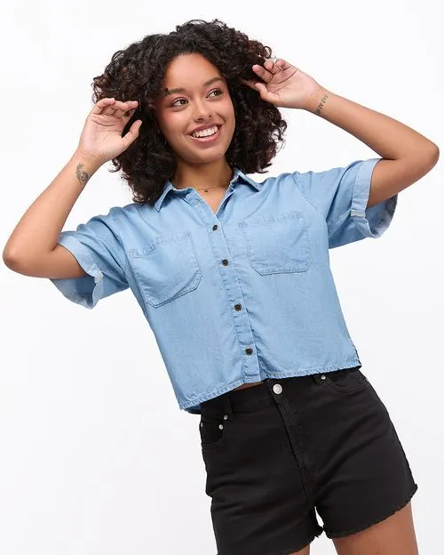 Blusa Mujer Valentina Light Wash