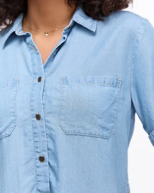 Blusa Mujer Valentina Light Wash