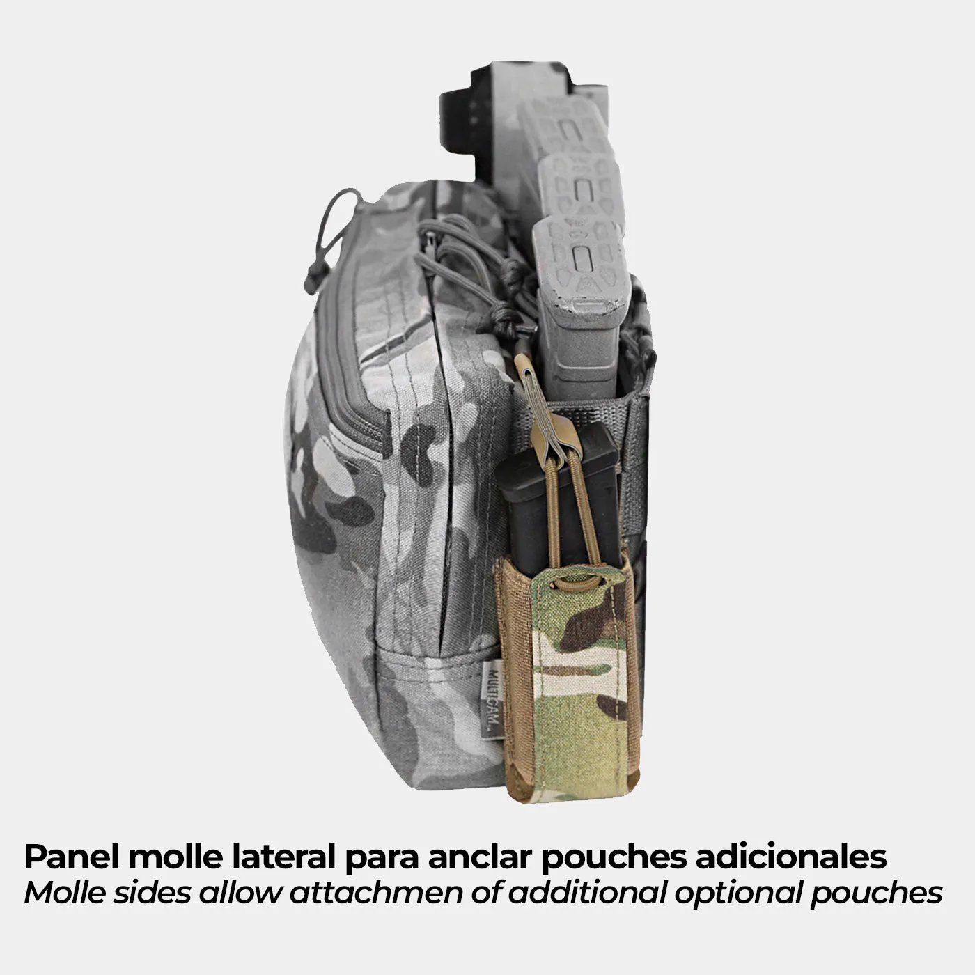 BOLSILLO MOLLE CON PORTACARGADOR TRIPLE  WARRIOR ASSAULT