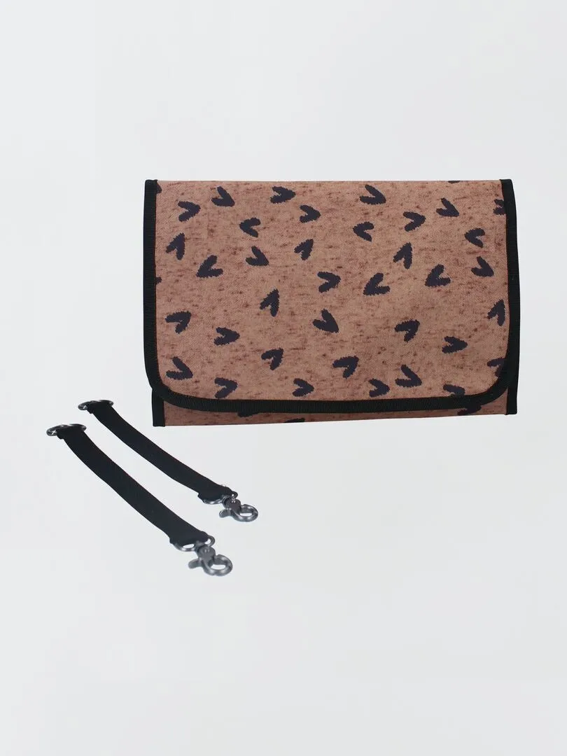 BOLSO CAMBIADOR ESTAMPADO  MARRON