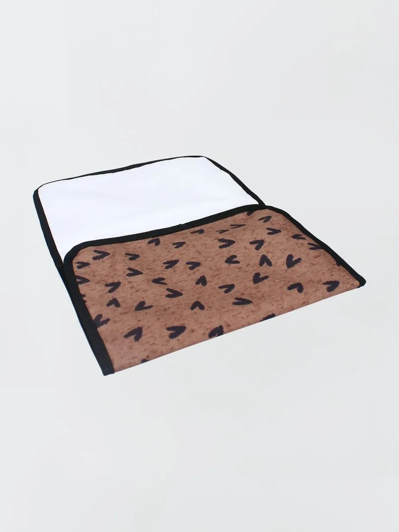 BOLSO CAMBIADOR ESTAMPADO  MARRON