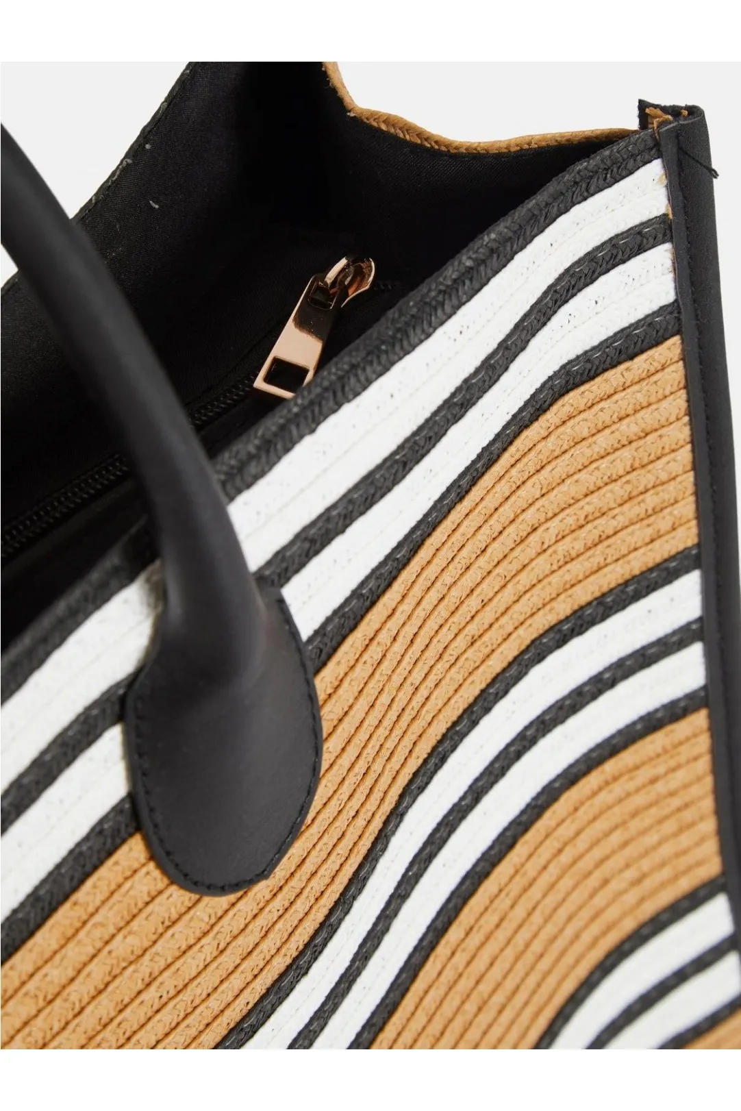 Bolso rayas Vicayse beige