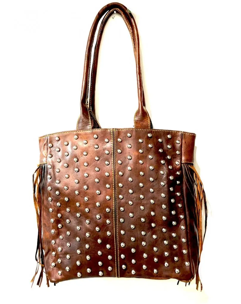 BOLSOS PIEL PARA USO DIARIO CON TACHUELAS, GRAN RESISTENCIA Y DISEÑO